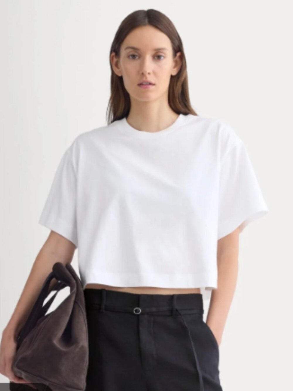 Everlane The Organic Cotton Cropped Tee